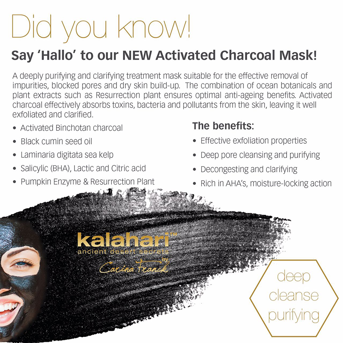 kalahari charcoal mask